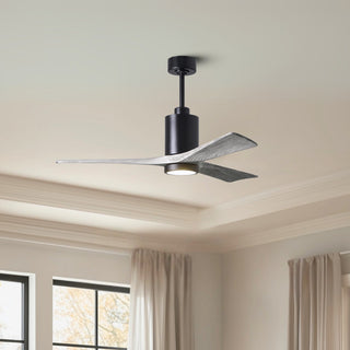 Patricia-3 52" Ceiling Fan in Matte Black