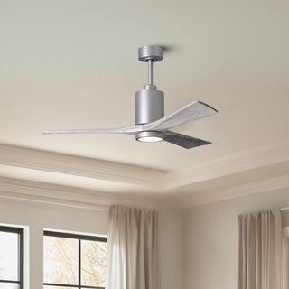 Patricia-3 52" Ceiling Fan in Brushed Nickel