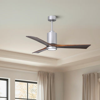 Patricia-3 52" Ceiling Fan in Brushed Nickel