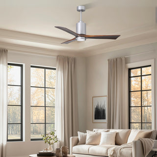 Patricia-3 52" Ceiling Fan in Brushed Nickel
