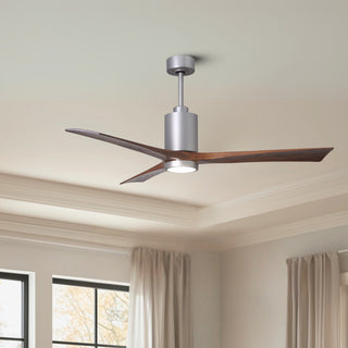 Patricia-3 60" Ceiling Fan in Brushed Nickel