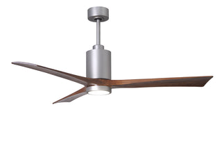 Matthews Fan Company - PA3-BN-WA-60 - 60" Ceiling Fan - Patricia-3 - Brushed Nickel