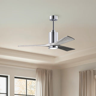 Patricia-3 52" Ceiling Fan in Polished Chrome