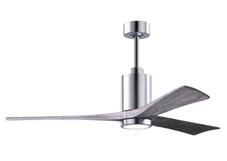 Matthews Fan Company - PA3-CR-BW-60 - 60" Ceiling Fan - Patricia-3 - Polished Chrome