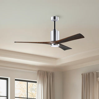 Patricia-3 60" Ceiling Fan in Polished Chrome
