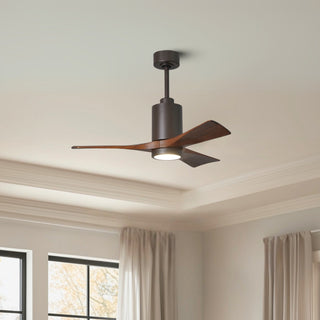 Patricia-3 42" Ceiling Fan in Textured Bronze