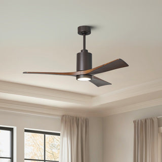Patricia-3 52" Ceiling Fan in Textured Bronze