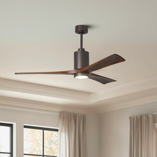 Patricia-3 60" Ceiling Fan in Textured Bronze