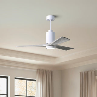 Patricia-3 52" Ceiling Fan in Gloss White