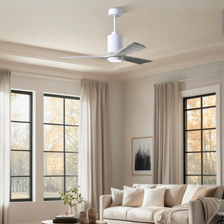 Patricia-3 52" Ceiling Fan in Gloss White