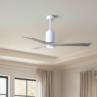 Patricia-3 60" Ceiling Fan in Gloss White