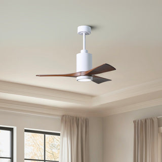 Patricia-3 42" Ceiling Fan in Gloss White