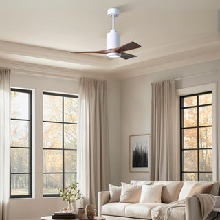 Patricia-3 42" Ceiling Fan in Gloss White