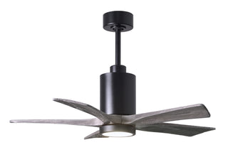 Matthews Fan Company - PA5-BK-BW-42 - 42" Ceiling Fan - Patricia-5 - Matte Black