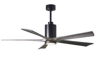 Matthews Fan Company - PA5-BK-BW-60 - 60" Ceiling Fan - Patricia-5 - Matte Black