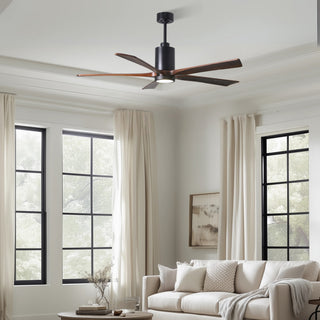 Patricia-5 60" Ceiling Fan in Matte Black