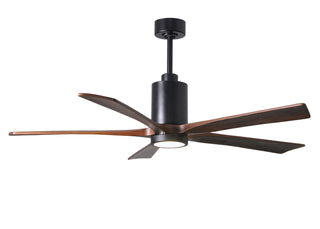 Matthews Fan Company - PA5-BK-WA-60 - 60" Ceiling Fan - Patricia-5 - Matte Black