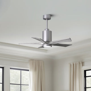 Patricia-5 42" Ceiling Fan in Brushed Nickel