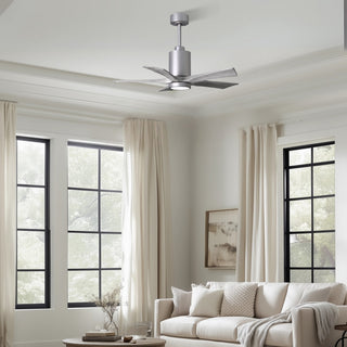 Patricia-5 42" Ceiling Fan in Brushed Nickel