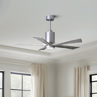 Patricia-5 52" Ceiling Fan in Brushed Nickel
