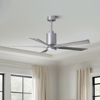 Patricia-5 60" Ceiling Fan in Brushed Nickel