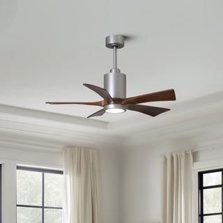 Patricia-5 42" Ceiling Fan in Brushed Nickel