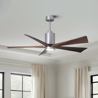 Patricia-5 60" Ceiling Fan in Brushed Nickel