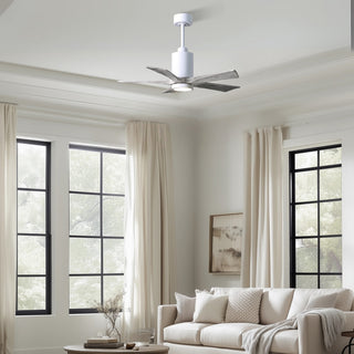 Patricia-5 42" Ceiling Fan in Gloss White