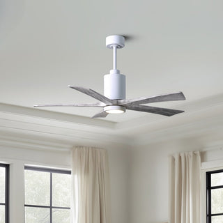 Patricia-5 52" Ceiling Fan in Gloss White