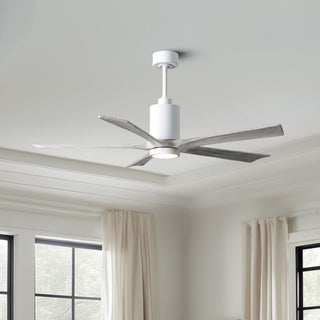 Patricia-5 60" Ceiling Fan in Gloss White