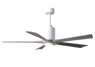 Matthews Fan Company - PA5-WH-BW-60 - 60" Ceiling Fan - Patricia-5 - Gloss White