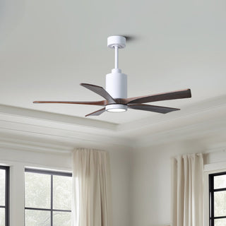 Patricia-5 52" Ceiling Fan in Gloss White