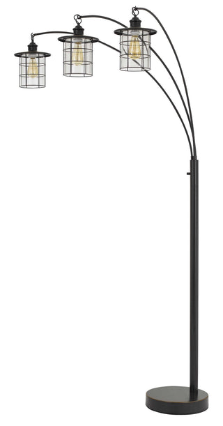 Cal Lighting - BO-2668-3L-DB - Three Light Arc Floor Lamp - Silveton - Dark Bronze