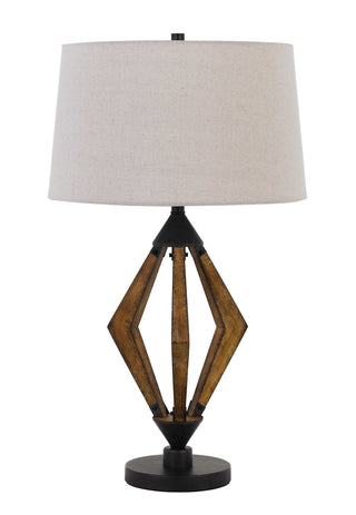 Cal Lighting - BO-2856TB - One Light Table Lamp - Valence - Black/Wood