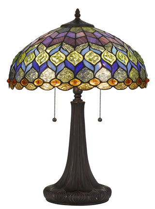 Cal Lighting - BO-2901TB - Two Light Table Lamp - Tiffany - Dark Bronze