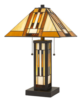 Cal Lighting - BO-2902TB - Two Light Table Lamp - Tiffany - Dark Bronze