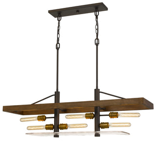 Cal Lighting - FX-3701-6 - Six Light Island Chandelier - Cantania - Wood