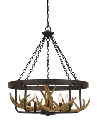 Cal Lighting - FX-3703-5 - Five Light Chandelier - Angelo - Iron