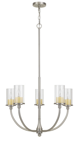 Cal Lighting - FX-3714-5 - Five Light Chandelier - Jervis - Brushed Steel