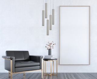 Melini LED Pendant in Brushed Steel