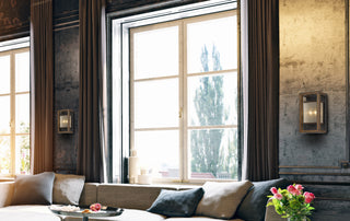Two Light Wall Sconce in Wood