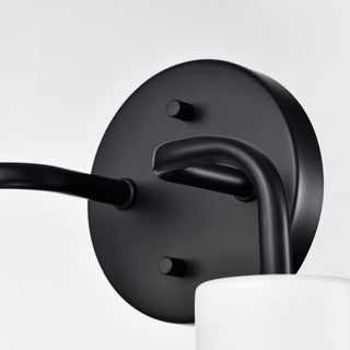 Sloan Two Light Vanity in Matte Black / Matte White