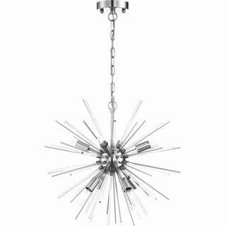 Cirrus Eight Light Chandelier in Polished Nickel