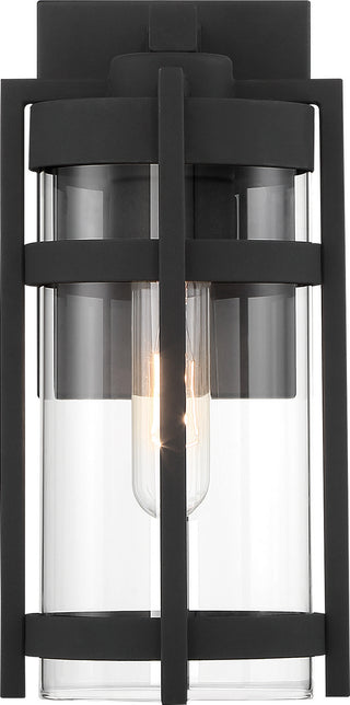 Tofino One Light Outdoor Wall Lantern in Textured Black