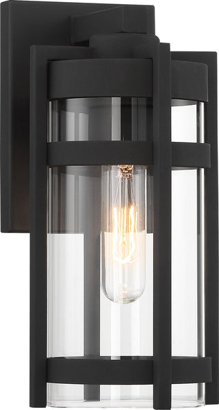 Tofino One Light Outdoor Wall Lantern in Textured Black