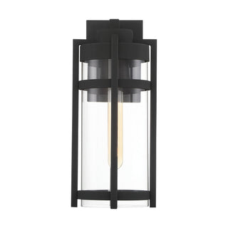 Tofino One Light Outdoor Wall Lantern in Textured Black