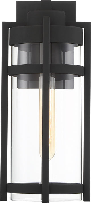 Tofino One Light Outdoor Wall Lantern in Textured Black