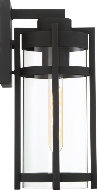 Tofino One Light Outdoor Wall Lantern in Textured Black