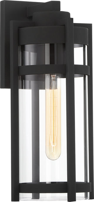 Tofino One Light Outdoor Wall Lantern in Textured Black