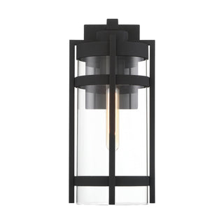Tofino One Light Outdoor Wall Lantern in Textured Black